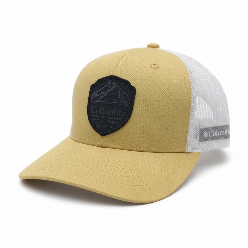 Columbia Spring Grove III Snapback Hat Yellow White Trucker Cap XU2434-715 O/S